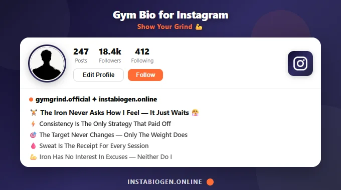 Gym Bio for Instagram – Fitness, Attitude & Stylish Bios